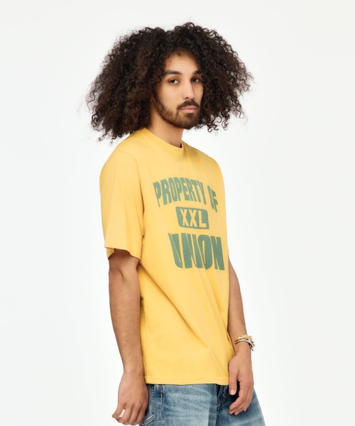 UNION(UNION TOKYO)(ユニオン)の「UNION TOKYO PROPERTY OF TEE ユニオントーキョー Tシャツ(Tシャツ/カットソー・メンズ・ネイビー/イエロー系その他・MEDIUM/SMALL/X-LARGE/LARGE/XX-LARGE)」の19枚目の写真