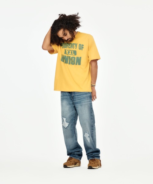 UNION(UNION TOKYO)(ユニオン)の「UNION TOKYO PROPERTY OF TEE ユニオントーキョー Tシャツ(Tシャツ/カットソー・メンズ・ネイビー/イエロー系その他・MEDIUM/SMALL/X-LARGE/LARGE/XX-LARGE)」の20枚目の写真