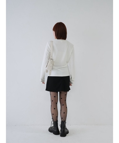 Uenui（ウニュイ）の「【 cunii 】手書きメッセージトップス1（Tシャツ/カットソー・レディース・ブラック/ホワイト・FREE）」の8枚目の写真