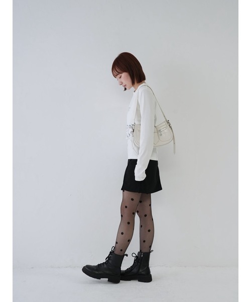 Uenui（ウニュイ）の「【 cunii 】手書きメッセージトップス1（Tシャツ/カットソー・レディース・ブラック/ホワイト・FREE）」の12枚目の写真
