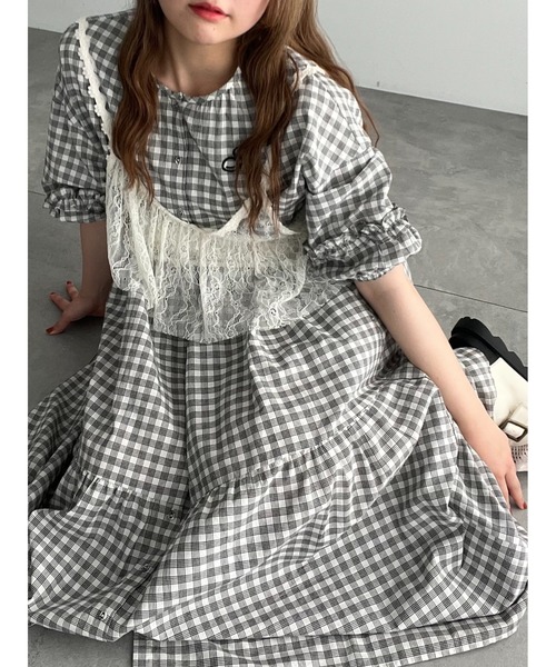 SM2(エスエムツー)の「フリルレースキャミソールブラウス(シャツ/ブラウス・レディース・グレー/クリーム/ブラック・F)」の5枚目の写真