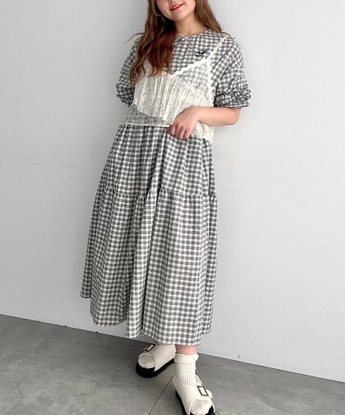 SM2(エスエムツー)の「フリルレースキャミソールブラウス(シャツ/ブラウス・レディース・グレー/クリーム/ブラック・F)」の6枚目の写真