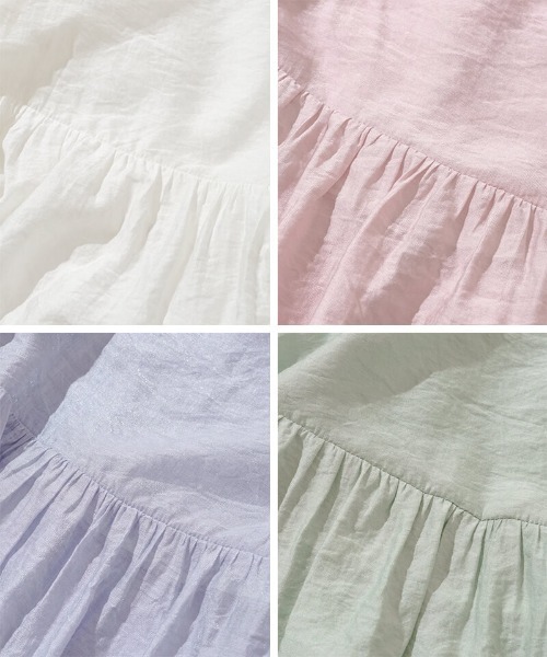 flower（フラワー）の「ウィンディーパフブラウス（シャツ/ブラウス・レディース・グリーン/ブルー/ピンク/ホワイト・FREE）」の16枚目の写真