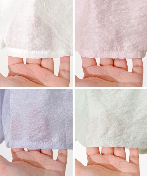 flower（フラワー）の「ウィンディーパフブラウス（シャツ/ブラウス・レディース・グリーン/ブルー/ピンク/ホワイト・FREE）」の18枚目の写真