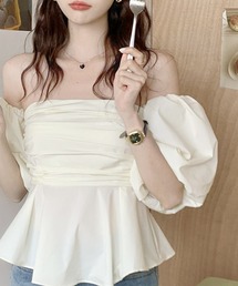 ROOPTOKYO | ペプラムオフショルベアブラウス(シャツ/ブラウス)