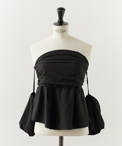 ROOPTOKYO(ループトウキョウ)の「ペプラムオフショルベアブラウス(シャツ/ブラウス・レディース・ブラック/ホワイト・FREE)」の12枚目の写真