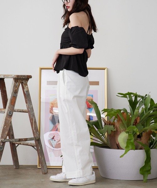 ROOPTOKYO(ループトウキョウ)の「ペプラムオフショルベアブラウス(シャツ/ブラウス・レディース・ブラック/ホワイト・FREE)」の20枚目の写真