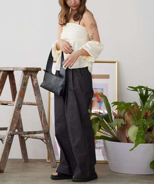 ROOPTOKYO(ループトウキョウ)の「ペプラムオフショルベアブラウス(シャツ/ブラウス・レディース・ブラック/ホワイト・FREE)」の9枚目の写真