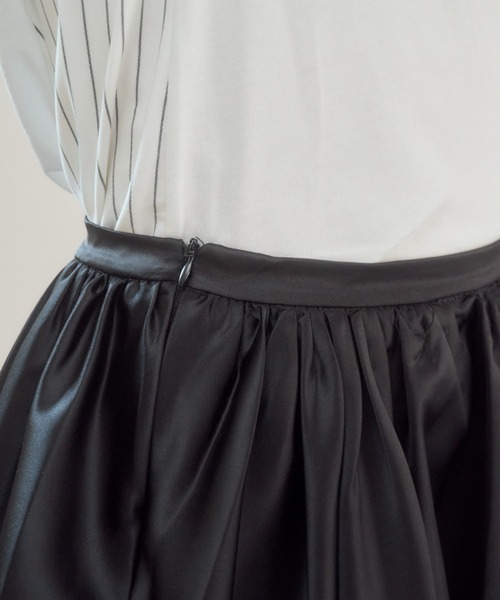 Birthday room（バースデイルーム）の「サテンバルーンスカート/satin balloon skirt（スカート・レディース・ホワイト/ブラック・FREE）」の8枚目の写真