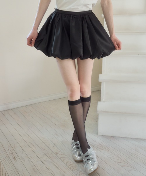 S ring balloon skirt バルーンスカート THEREDTHREAD / ザレッドスレッド】S ring balloon skirt