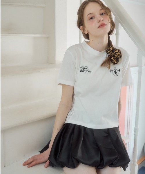 Birthday room（バースデイルーム）の「サテンバルーンスカート/satin balloon skirt（スカート・レディース・ホワイト/ブラック・FREE）」の14枚目の写真