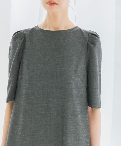 URBAN RESEARCH ROSSO WOMEN(アーバンリサーチ ロッソ)の「バックオープンベルトデザインワンピース(ワンピース・レディース・ネイビー/ライトベージュ・FREE)」の14枚目の写真