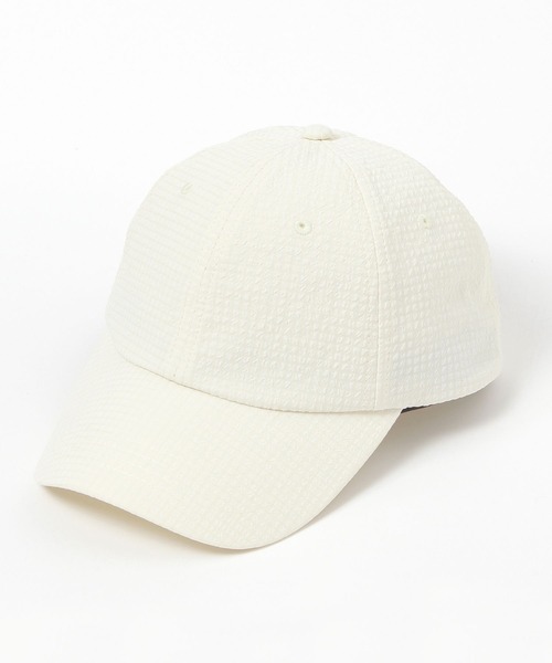 GLOBAL WORK（グローバルワーク）の「UVカットシアーサッカーCAP/324787（キャップ・レディース・ライトグレー/ブラック/アイボリー・ONE SIZE）」の2枚目の写真