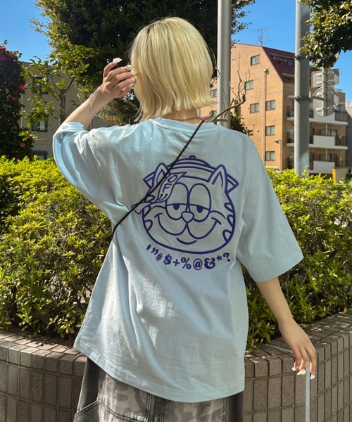 A'GEM/9 × .kom 『A'gem/エージェム』ｷｮﾝｼｰ刺繍半袖Tシャツ A'gem│A