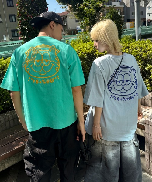 A'GEM/9 × .kom 『A'gem/エージェム』ｷｮﾝｼｰ刺繍半袖Tシャツ A'gem│A