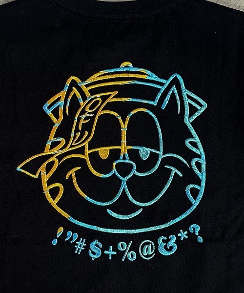 A'gem(エージェム)の「A'GEM/9 × .kom 『A'gem/エージェム』キョンシー刺繍半袖Tシャツ(Tシャツ/カットソー・メンズ・ブラック/ホワイト/ターコイズブルー系/サックスブルー・M/L)」の12枚目の写真