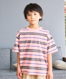 【365D.】アソートボーダーワイド半袖Tシャツ