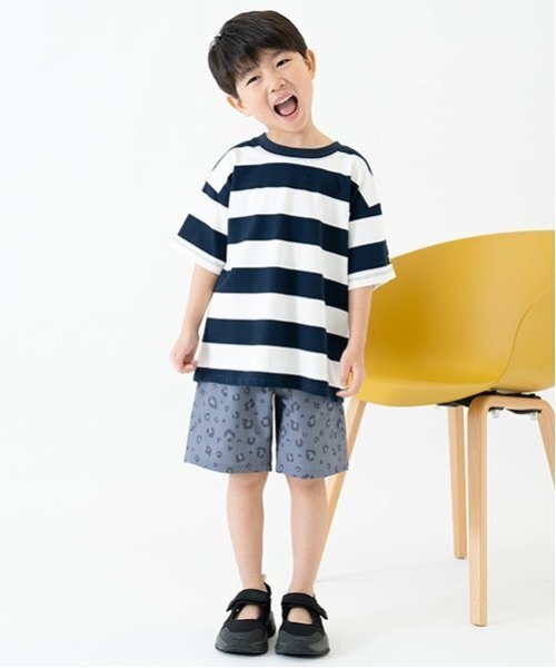 and D. petit main（アンドディープティマイン）の「【365D.】アソートボーダーワイド半T（Tシャツ/カットソー・キッズ・ラベンダー/カラフル/ピンク/ブルー/グリーン/ネイビー/エメラルド/イエロー・100cm/150cm/130cm/110cm/120cm/90cm/140cm）」の22枚目の写真