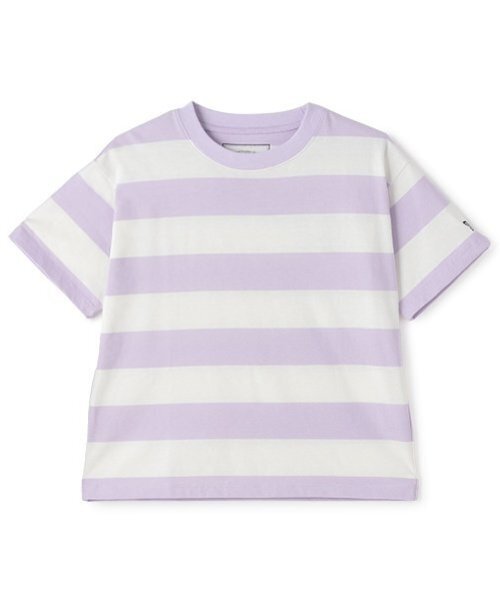 and D. petit main(アンドディープティマイン)の「【365D.】アソートボーダーワイド半袖Tシャツ(Tシャツ/カットソー・キッズ・ラベンダー/カラフル/ピンク/ブルー/グリーン/ネイビー/エメラルド/イエロー・100cm/150cm/130cm/110cm/120cm/90cm/140cm)」の17枚目の写真