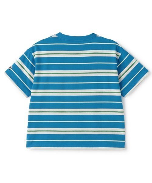 and D. petit main(アンドディープティマイン)の「【365D.】アソートボーダーワイド半袖Tシャツ(Tシャツ/カットソー・キッズ・ラベンダー/カラフル/ピンク/ブルー/グリーン/ネイビー/エメラルド/イエロー・100cm/150cm/130cm/110cm/120cm/90cm/140cm)」の19枚目の写真