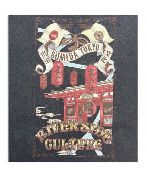 RIVER SIDE CULTURE(リバーサイドカルチャー)の「RIVER SIDE CULTURE/RSC SUMIDA Tシャツ (M4)(Tシャツ/カットソー・メンズ・チャコールグレー/ホワイト・X-LARGE/LARGE/MEDIUM)」の16枚目の写真