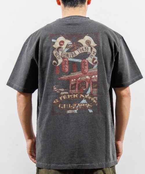 RIVER SIDE CULTURE(リバーサイドカルチャー)の「RIVER SIDE CULTURE/RSC SUMIDA Tシャツ (M4)(Tシャツ/カットソー・メンズ・チャコールグレー/ホワイト・X-LARGE/LARGE/MEDIUM)」の6枚目の写真
