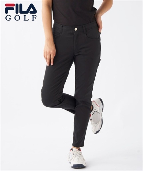 SMILE LAND(スマイルランド)の「FILA GOLF ストレッチツイル9分丈パンツ(吸汗速乾・はっ水)(その他パンツ・レディース・ブラック・6L/5L/4L/3L)」の1枚目の写真