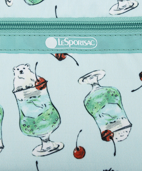 LeSportsac ポーラベアメロンソーダ　ティッシュポーチ SQUARE COSMETICポーラベアメロンソーダ（ポーチ）｜LeSportsac
