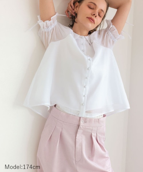 Donoban シアーラメブラウス　ライトピンク Donoban - 【完売品】Donoban シアーラメブラウスの通販 by SA