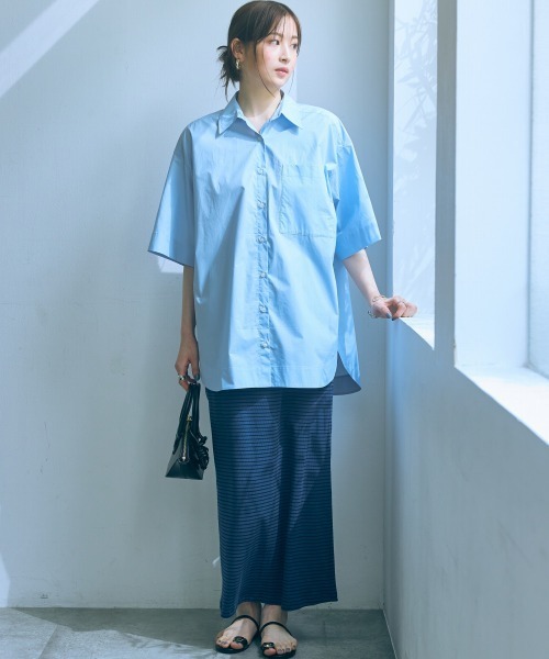Tシャツ カットソー トールサイズ レディース 高身長 リブボーダー セットアップ ＋ スカート Essenave 夏 M/L ニッセン nissen 楽天市場】Tシャツ カットソー トールサイズ レディース 高身長