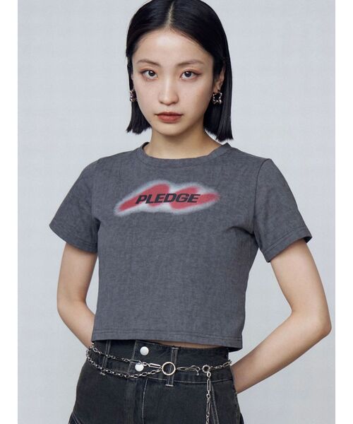 EMODA 新作　Tシャツ セール】サイドハートオープントップス（Tシャツ/カットソー