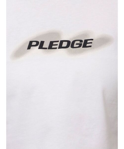 EMODA（エモダ）の「スプレーロゴミニマルTシャツ（Tシャツ/カットソー・レディース・グレー/ブルー/ピンク/ホワイト/ブラック・FREE）」の15枚目の写真