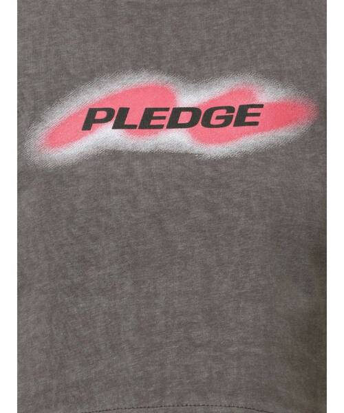 EMODA（エモダ）の「スプレーロゴミニマルTシャツ（Tシャツ/カットソー・レディース・グレー/ブルー/ピンク/ホワイト/ブラック・FREE）」の16枚目の写真