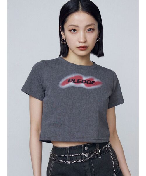 セール】スプレーロゴミニマルTシャツ（Tシャツ/カットソー