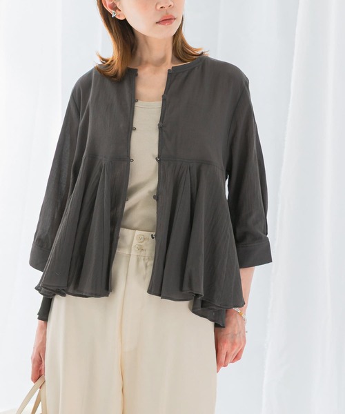 ブラウス シャツ ペプラムギャザーブラウス レディース INDIVI｜ペプラムギャザーブラウス | Rakuten Fashion(楽天