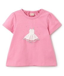 Tシャツ/カットソー（ピンク/桃色系・ボーダー柄）ファッション