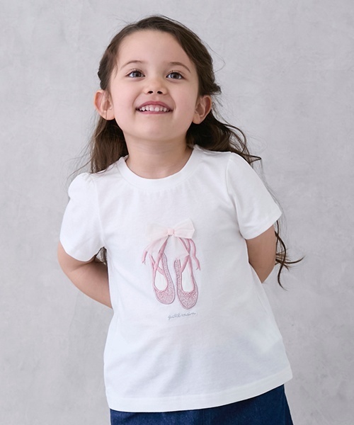 petit main（プティマイン）の「【防汚/リンク】キラキラモチーフTシャツ（Tシャツ/カットソー・キッズ・ラベンダー/オフホワイト/ピンク/ブラック/サックスブルー・130cm/120cm/80ｃｍ/90cm/100cm/110cm）」の20枚目の写真