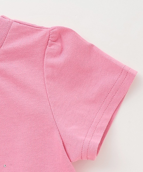 petit main（プティマイン）の「【防汚/リンク】キラキラモチーフTシャツ（Tシャツ/カットソー・キッズ・ラベンダー/オフホワイト/ピンク/ブラック/サックスブルー・130cm/120cm/80ｃｍ/90cm/100cm/110cm）」の11枚目の写真