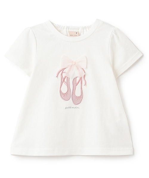 petit main（プティマイン）の「【防汚/リンク】キラキラモチーフTシャツ（Tシャツ/カットソー・キッズ・ラベンダー/オフホワイト/ピンク/ブラック/サックスブルー・130cm/120cm/80ｃｍ/90cm/100cm/110cm）」の16枚目の写真