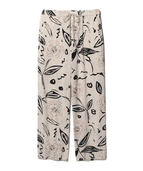 mando(マンド)の「mando / 総柄ワイドイージーパンツ《ESTNATION EXCLUSIVE》(その他パンツ・メンズ・ホワイト系その他・2/3)」の1枚目の写真