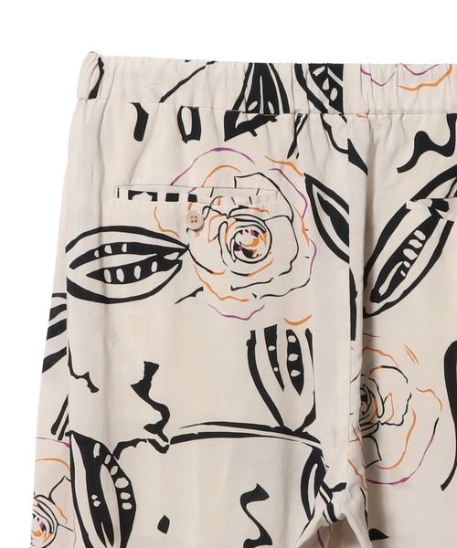 mando(マンド)の「mando / 総柄ワイドイージーパンツ《ESTNATION EXCLUSIVE》(その他パンツ・メンズ・ホワイト系その他・2/3)」の4枚目の写真