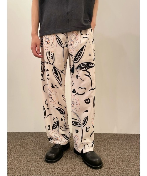 mando(マンド)の「mando / 総柄ワイドイージーパンツ《ESTNATION EXCLUSIVE》(その他パンツ・メンズ・ホワイト系その他・2/3)」の13枚目の写真