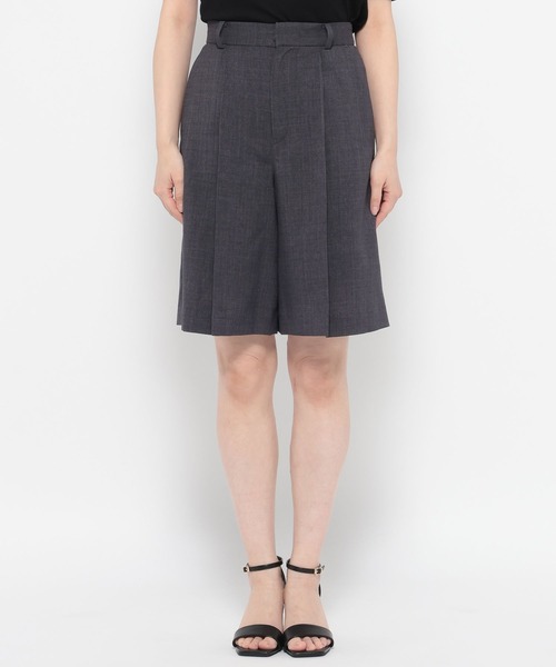 Andemiu（アンデミュウ）の「【セットアップ対応】リネンライクハーフパンツ494245（その他パンツ・レディース・ブラウン/ライトベージュ/チャコールグレー・MEDIUM/SMALL）」の16枚目の写真