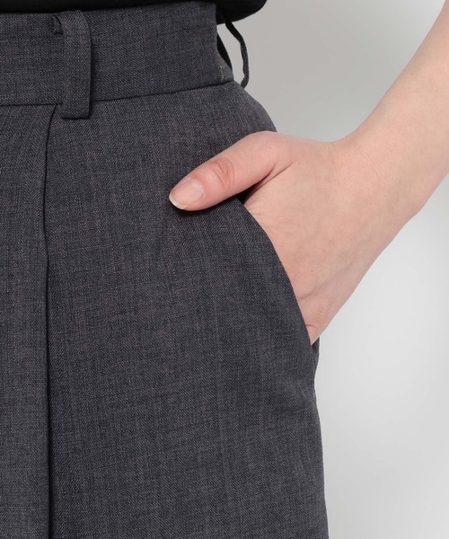 Andemiu（アンデミュウ）の「【セットアップ対応】リネンライクハーフパンツ494245（その他パンツ・レディース・ブラウン/ライトベージュ/チャコールグレー・MEDIUM/SMALL）」の20枚目の写真