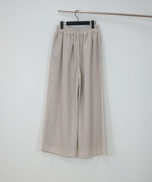 JETSET SOLO PLUS (ジェットセットソロプラス)の「【JETSET SOLO PLUS】COOLTOUCH ウエストタックワイドパンツ(その他パンツ・レディース・チャコールグレー/グレイッシュベージュ/モカ・FREE)」の5枚目の写真