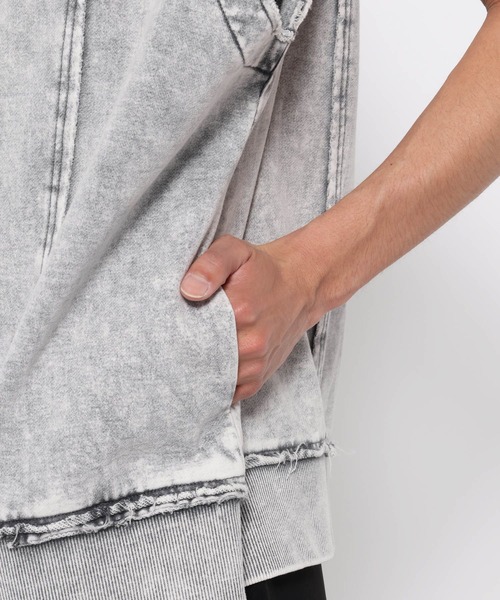 HARE(ハレ)の「ピグメントフードベスト(HARE)(ベスト・メンズ・ブラック/グレー・FREE)」の17枚目の写真