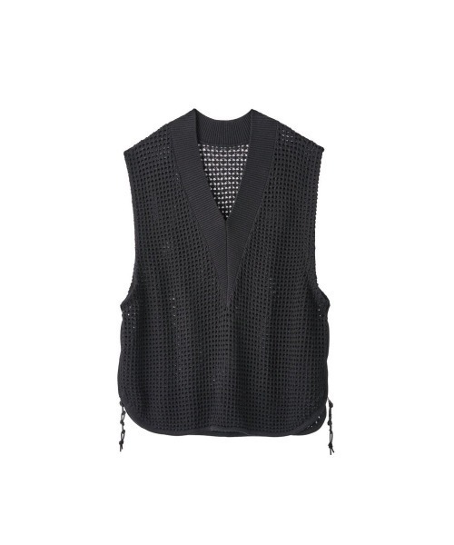Knuth Marf(クヌースマーフ)の「side zip knit vest(ベスト・レディース・ブラック・FREE)」の5枚目の写真