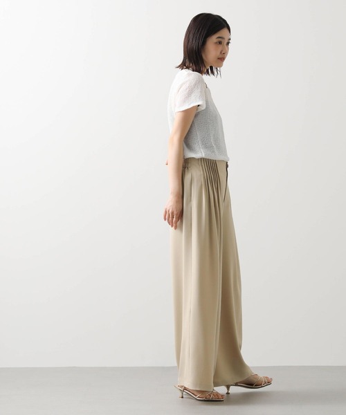 Gready Brilliant（グレディブリリアン）の「シアーサッカークルーカットソー（Tシャツ/カットソー・レディース・レッド/ドット/オフホワイト・FREE）」の5枚目の写真