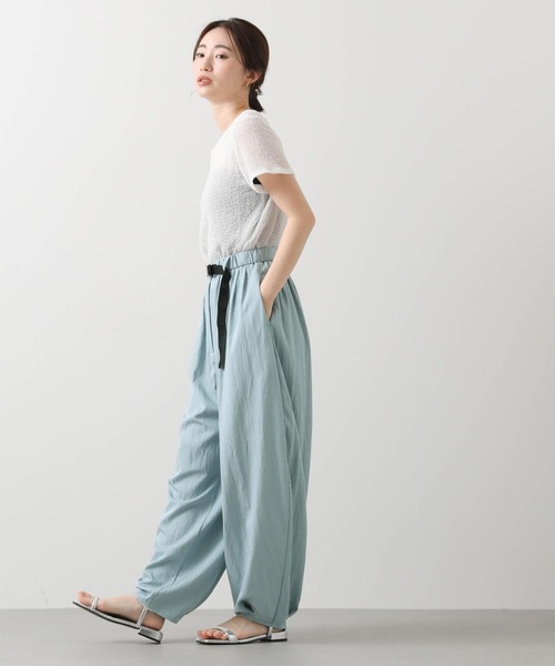 Gready Brilliant（グレディブリリアン）の「シアーサッカークルーカットソー（Tシャツ/カットソー・レディース・レッド/ドット/オフホワイト・FREE）」の17枚目の写真