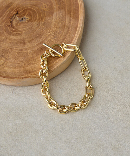Jena espace merveilleux（ジェナ　エスパスメルヴェイユ）の「コンビチェーンブレスレット（ブレスレット・レディース・シルバー/ゴールド・FREE）」の8枚目の写真